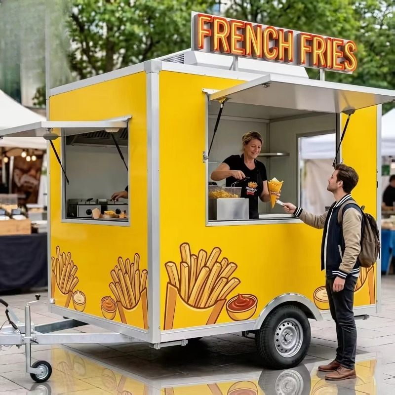Food Snacks Easy - Mobile Snack Cart with Wheels Easy