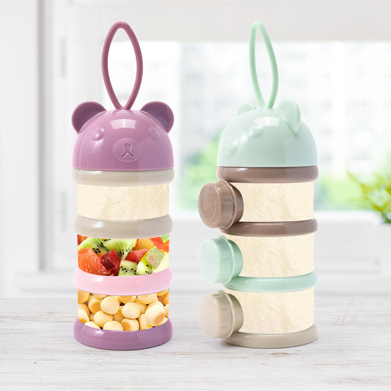 Food Snacks For 1 Year Old - 3/4 Layers Bear Baby Milk Powder