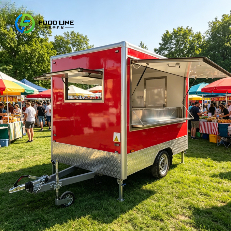 Food Snacks Restaurant - Customized Mobile Food Truck Trailer Fully