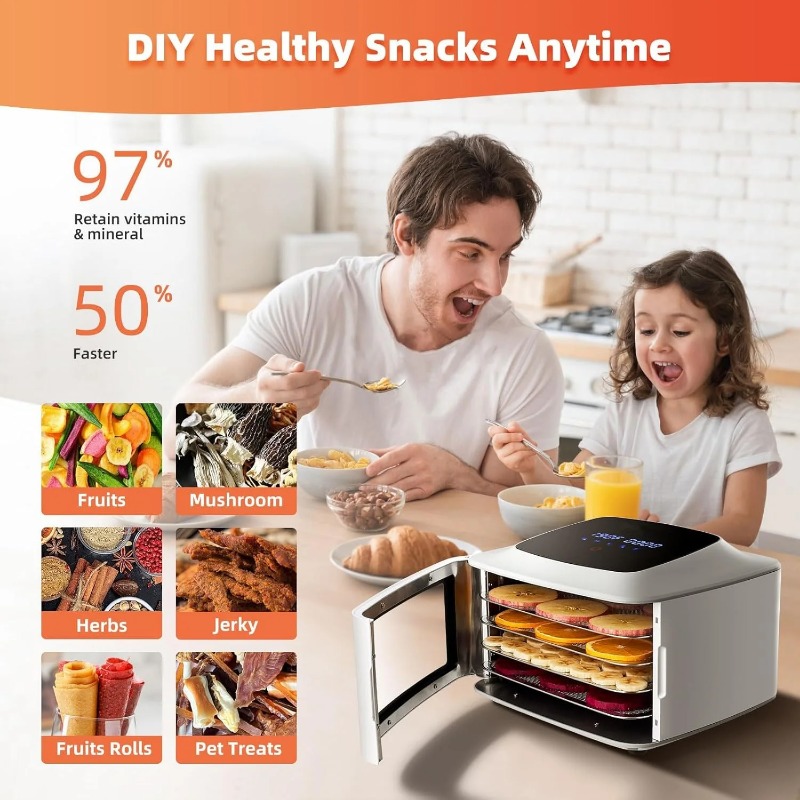 Digital Food Dehydrator - 4-Tr - огляд і ціна Food Dehydrator Snacks