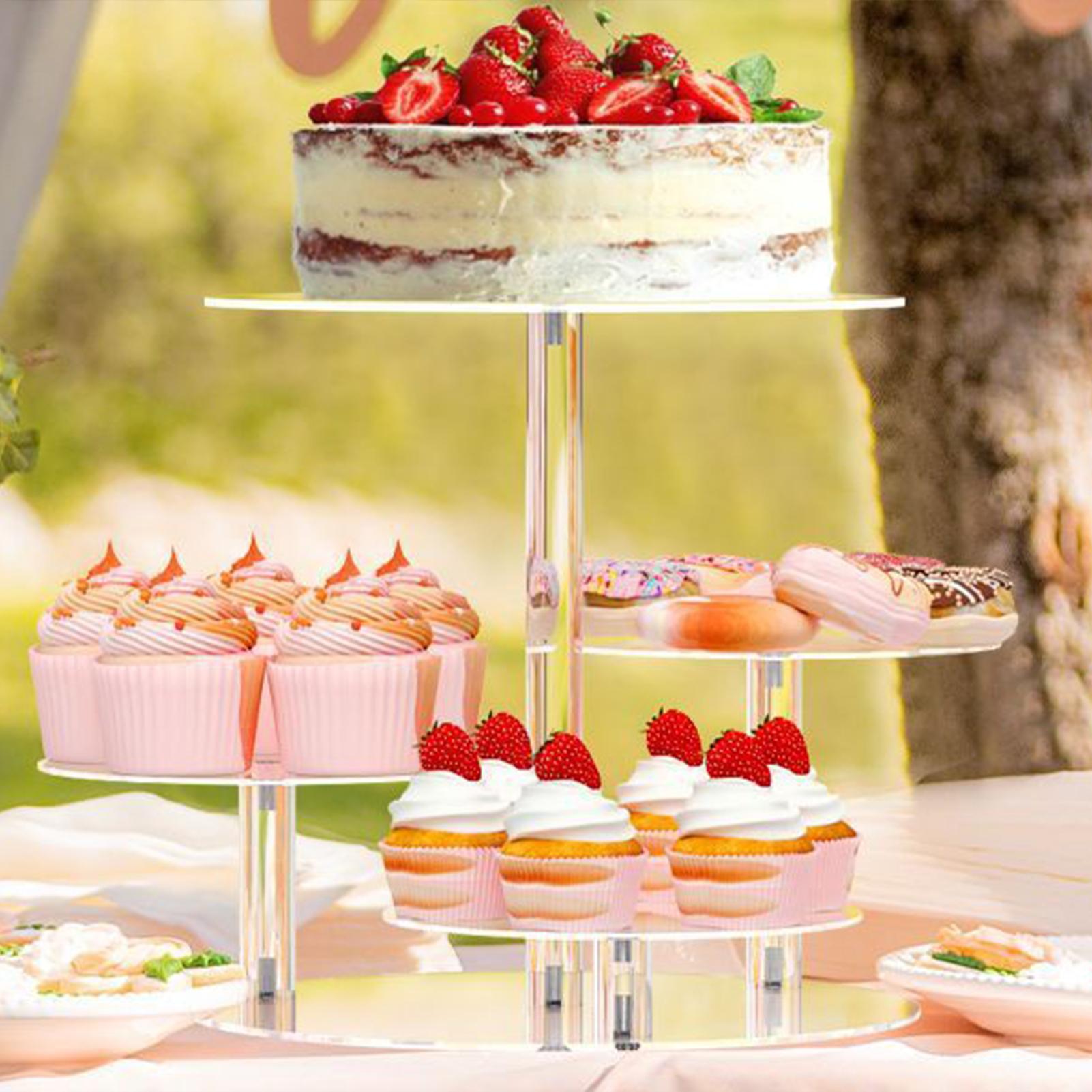 Cupcake Holder Stand Acrylic 4 - огляд і ціна Food Snacks Candy