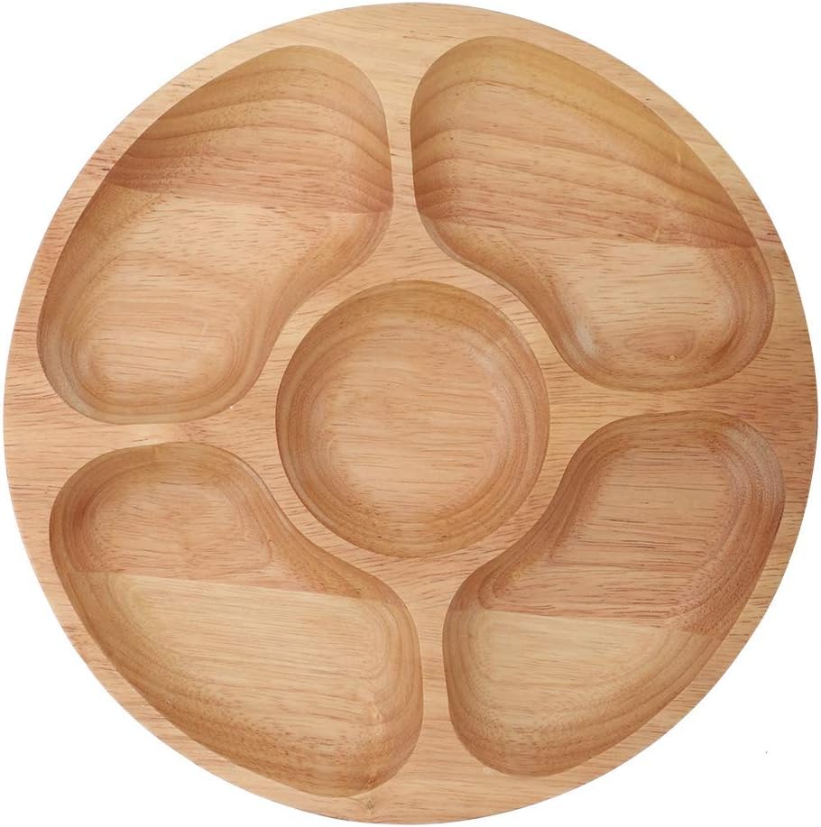 5 Sectional Tray, Wooden Divid - огляд і ціна Food Snacks Candy
