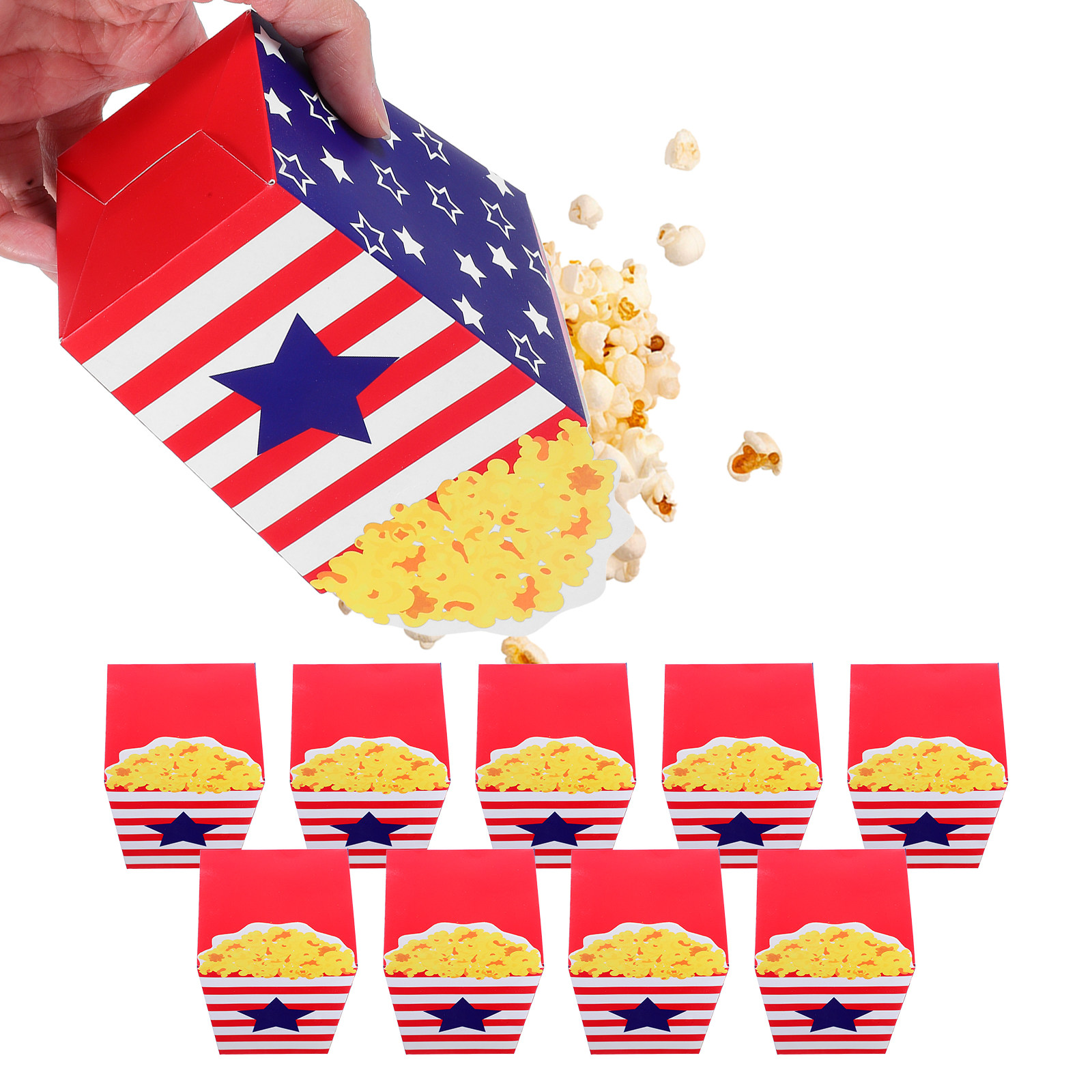 10Pcs Food Grade Popcorn Candy - огляд і ціна Food Snacks Candy