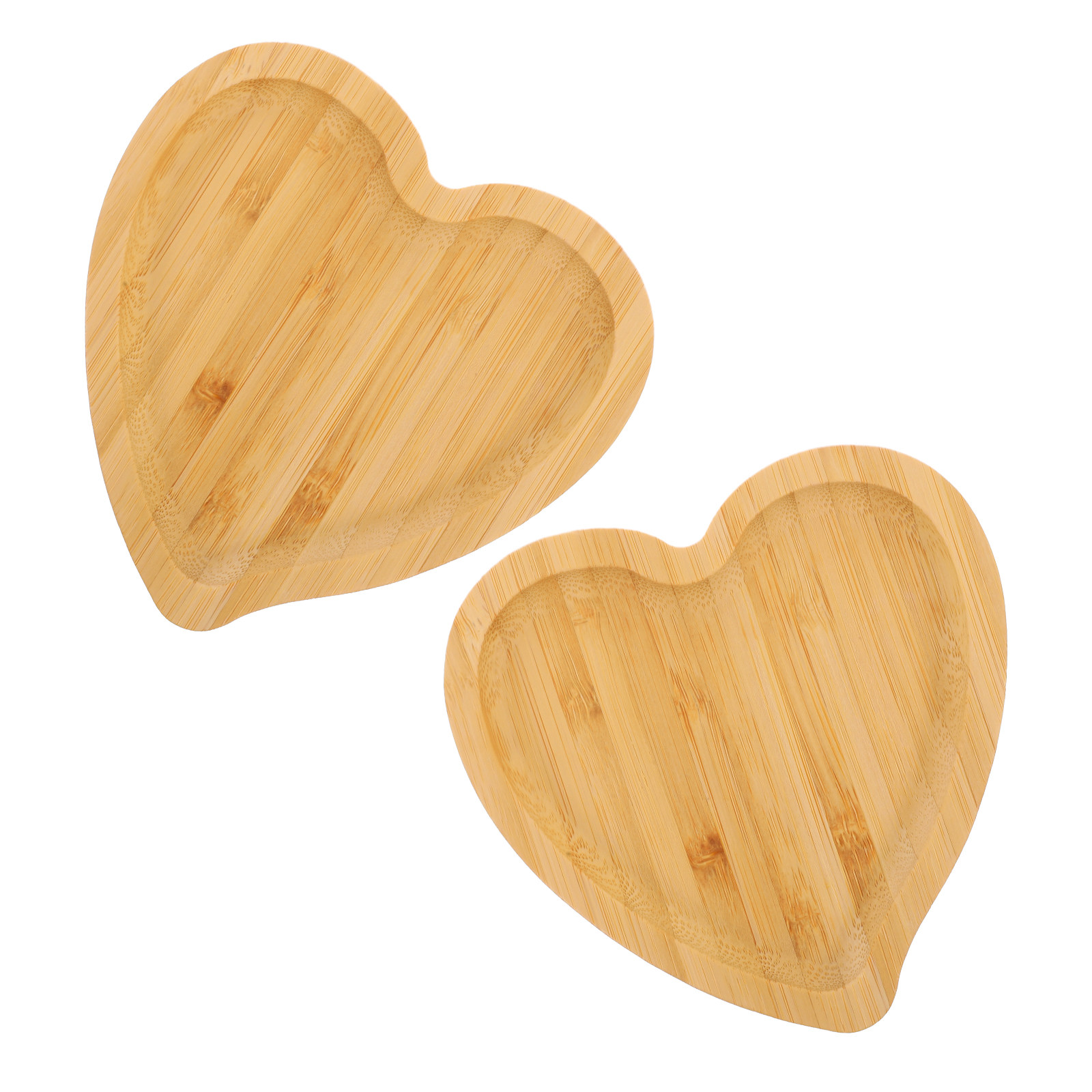 2Pcs Bamboo Wooden Heart Shape - огляд і ціна Food Snacks Restaurant