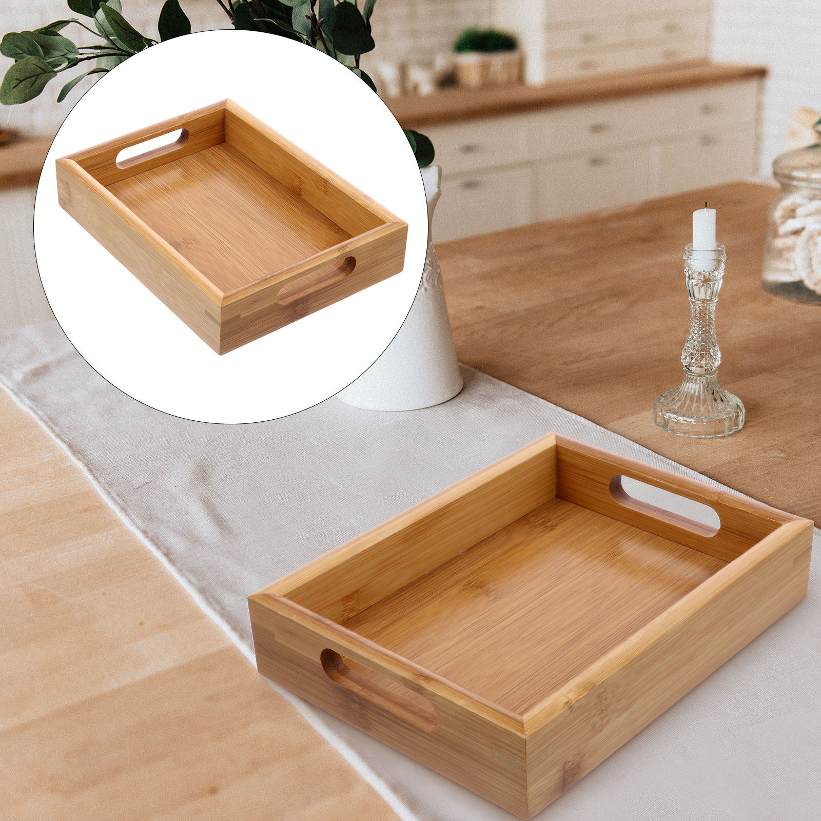 Portable Bamboo Food For Break - огляд і ціна Food Snacks Easy