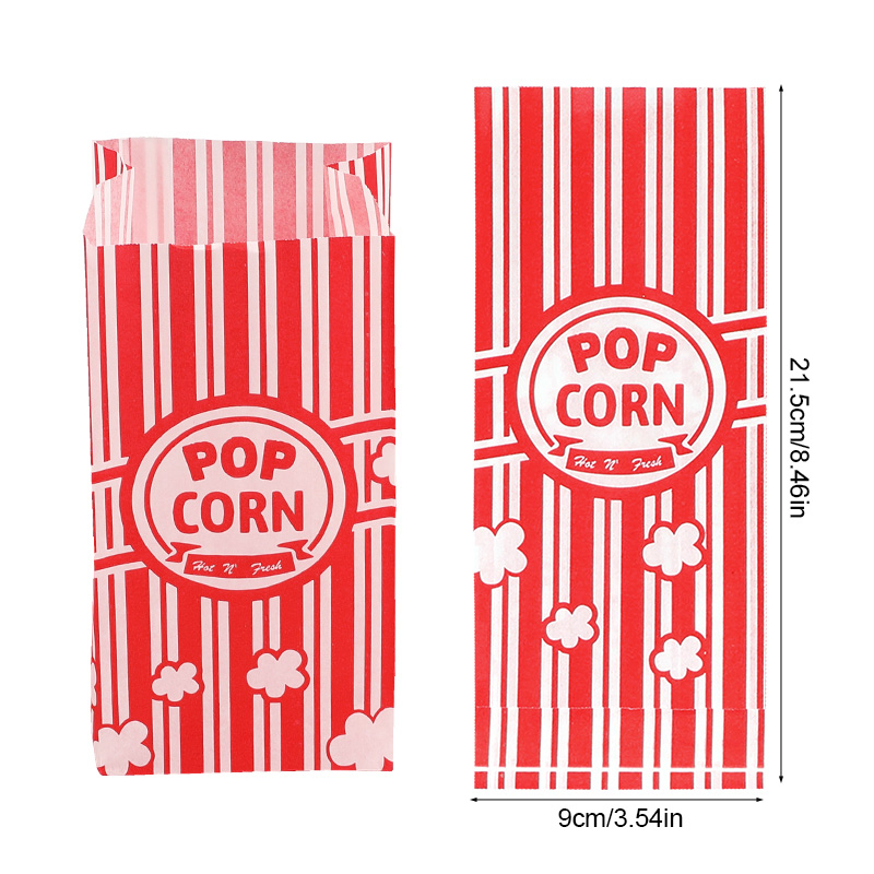 50Pcs Popcorn Packaging Bags S - огляд і ціна Food Snacks For Christmas
