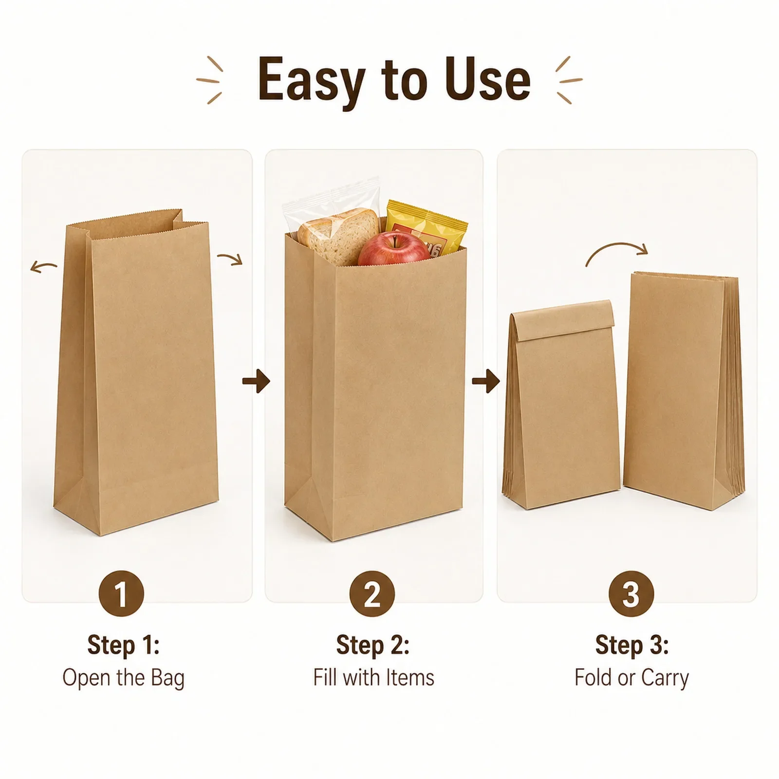 10-30Pcs Small Brown Kraft Pap - огляд і ціна Food Snacks Candy